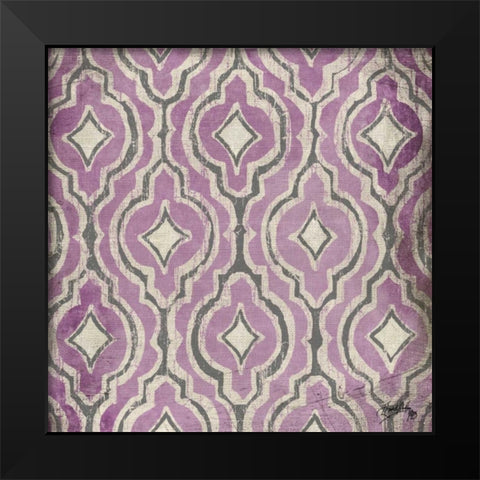 Purple Modele II Black Modern Wood Framed Art Print by Medley, Elizabeth