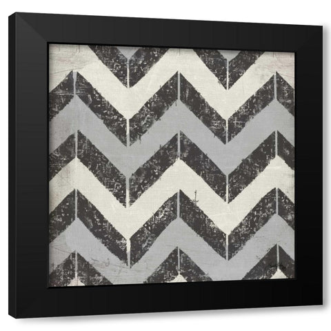 Black and White Modele II Black Modern Wood Framed Art Print with Double Matting by Medley, Elizabeth