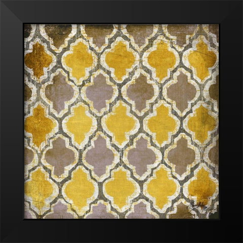 Yellow and Gray Modele II Black Modern Wood Framed Art Print by Medley, Elizabeth