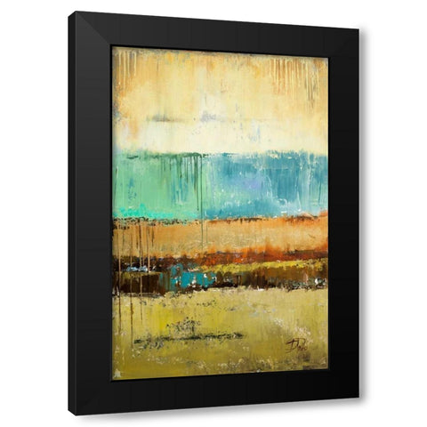 Rain I Black Modern Wood Framed Art Print with Double Matting by Pinto, Patricia
