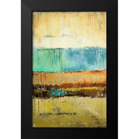 Rain I Black Modern Wood Framed Art Print by Pinto, Patricia