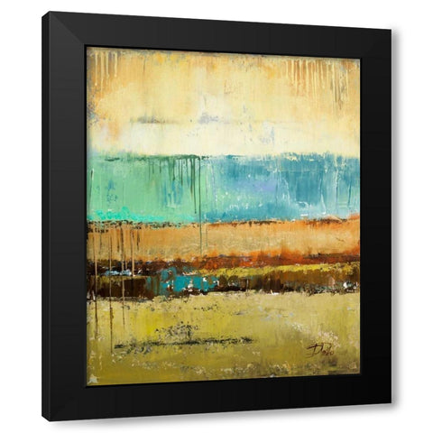 Rain I Black Modern Wood Framed Art Print by Pinto, Patricia