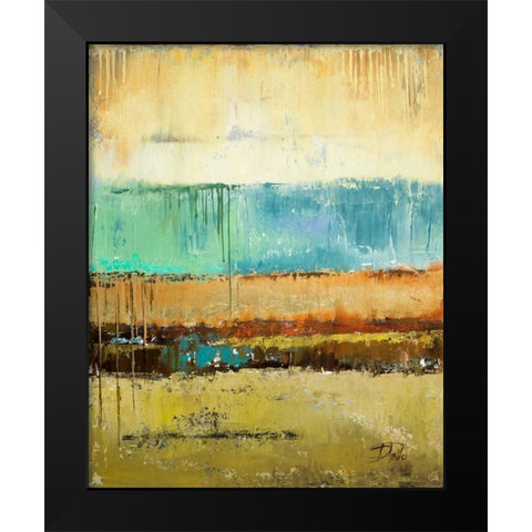 Rain I Black Modern Wood Framed Art Print by Pinto, Patricia