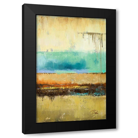 Rain II Black Modern Wood Framed Art Print by Pinto, Patricia