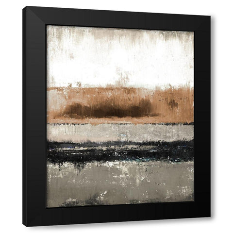 Autumn Rain Black Modern Wood Framed Art Print by Pinto, Patricia