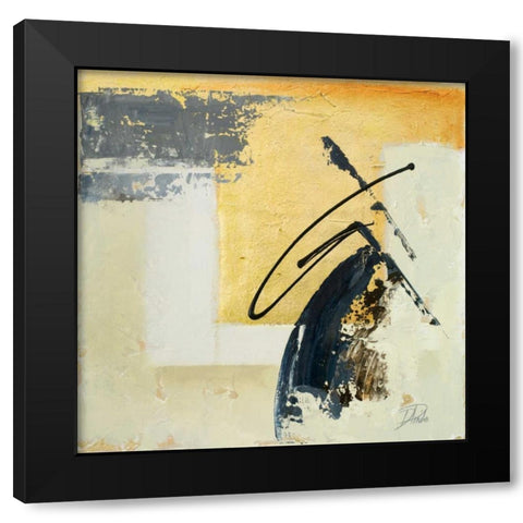 The Sign of Gold I Black Modern Wood Framed Art Print by Pinto, Patricia