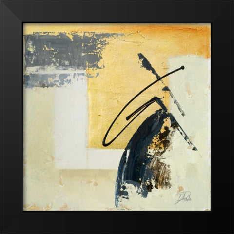 The Sign of Gold I Black Modern Wood Framed Art Print by Pinto, Patricia