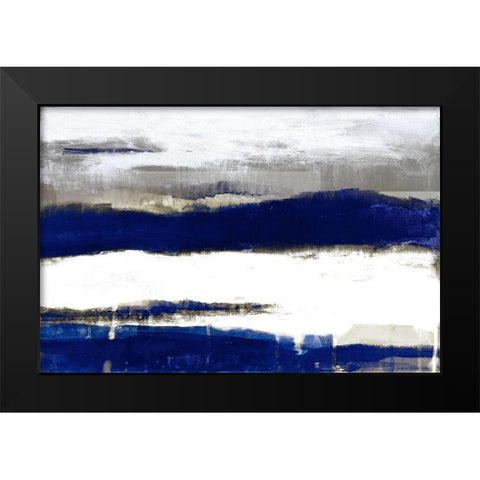 Royal Stratascape Black Modern Wood Framed Art Print by Loreth, Lanie