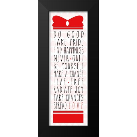 Do Good Black Modern Wood Framed Art Print by Studio, Sd Graphics