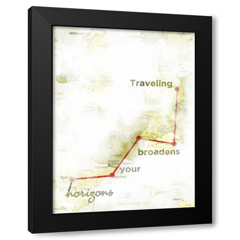 Broaden Horizons Black Modern Wood Framed Art Print by Studio, Sd Graphics