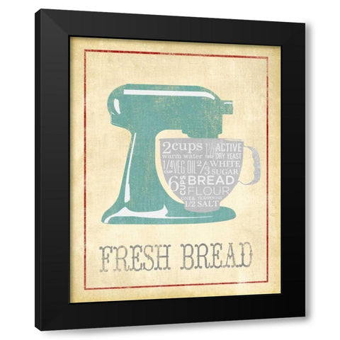 Fresh Bread Black Modern Wood Framed Art Print with Double Matting by Studio, Sd Graphics