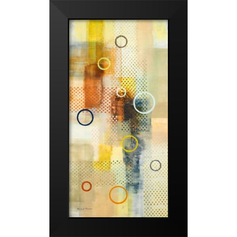Floating Forms II Black Modern Wood Framed Art Print by Marcon, Michael