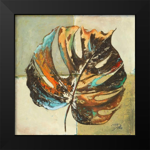 Contemporary Leaves I Black Modern Wood Framed Art Print by Pinto, Patricia