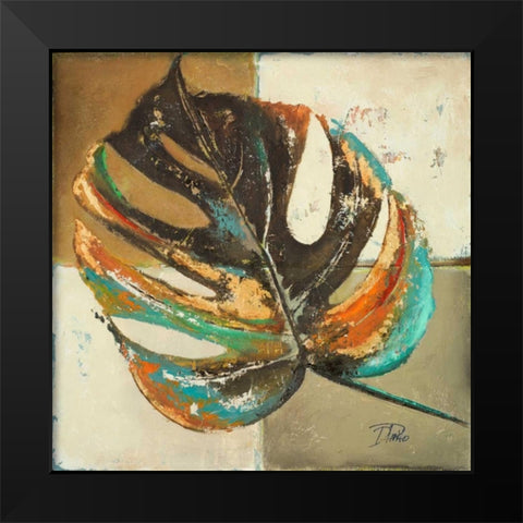 Contemporary Leaves II Black Modern Wood Framed Art Print by Pinto, Patricia