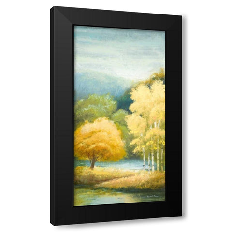 Birchwood I Black Modern Wood Framed Art Print by Marcon, Michael