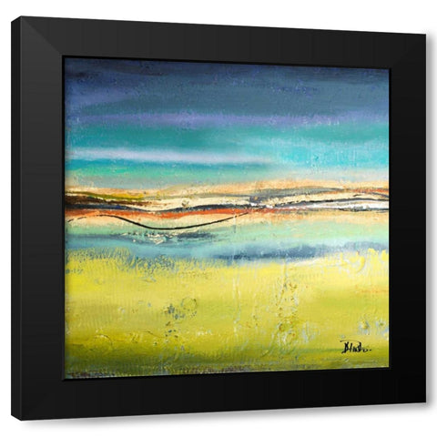 Twilight I Black Modern Wood Framed Art Print with Double Matting by Pinto, Patricia