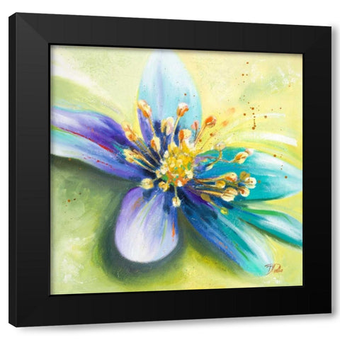Summer Flowers I Black Modern Wood Framed Art Print with Double Matting by Pinto, Patricia