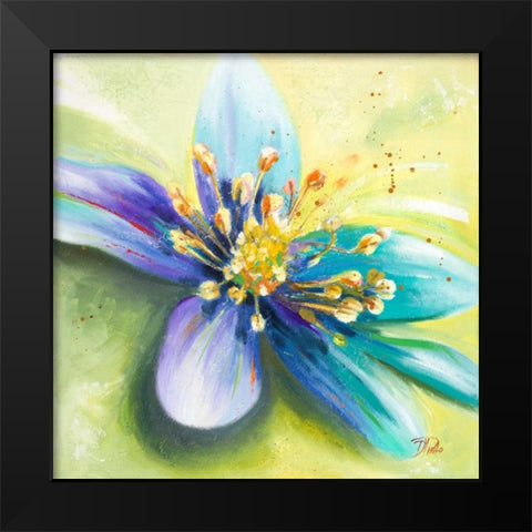 Summer Flowers I Black Modern Wood Framed Art Print by Pinto, Patricia