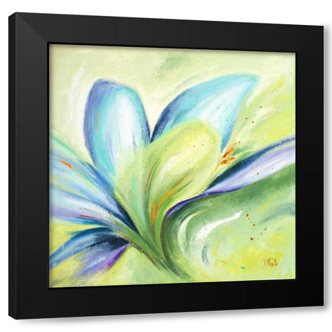 Summer Flowers II Black Modern Wood Framed Art Print with Double Matting by Pinto, Patricia