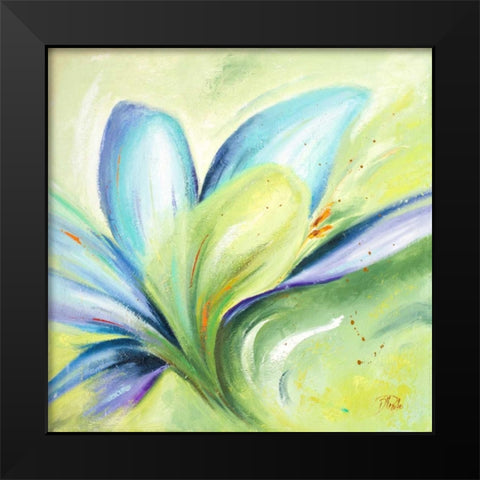 Summer Flowers II Black Modern Wood Framed Art Print by Pinto, Patricia