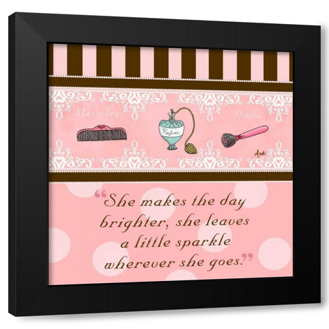 Classy and Fabulous I Black Modern Wood Framed Art Print with Double Matting by Metz, Andi