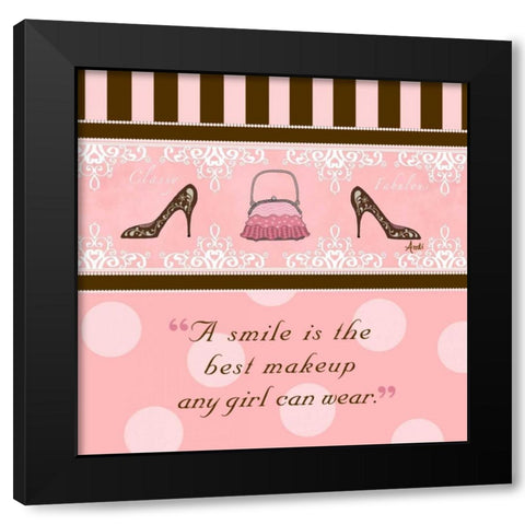 Classy and Fabulous II Black Modern Wood Framed Art Print by Metz, Andi