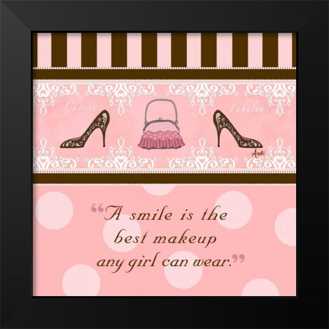 Classy and Fabulous II Black Modern Wood Framed Art Print by Metz, Andi