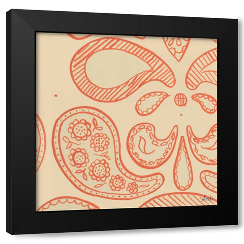 Discovery Square II Black Modern Wood Framed Art Print with Double Matting by Metz, Andi