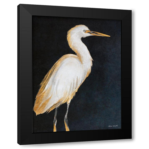 Elegant Heron I Black Modern Wood Framed Art Print by Loreth, Lanie