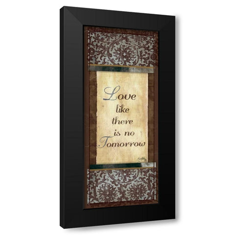 Dream and Love I Black Modern Wood Framed Art Print with Double Matting by Medley, Elizabeth