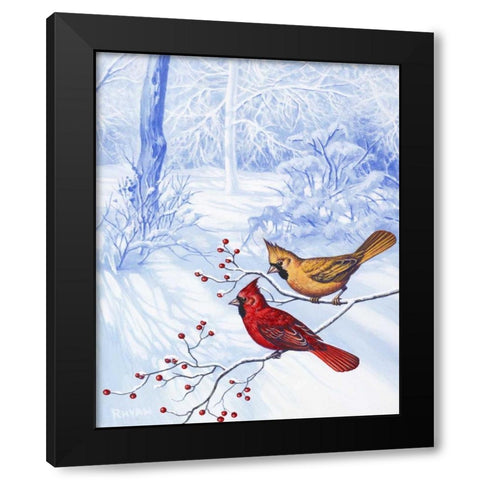 Nature in Winter II Black Modern Wood Framed Art Print by Rhyan, Vivien