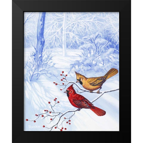 Nature in Winter II Black Modern Wood Framed Art Print by Rhyan, Vivien