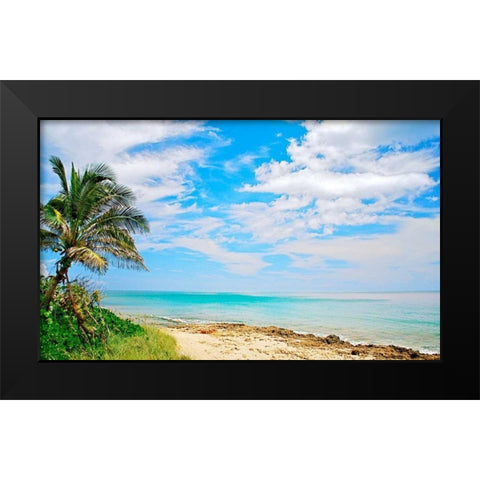Paradise Black Modern Wood Framed Art Print by Peck, Gail