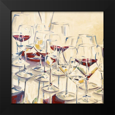 A Warm Toast I Black Modern Wood Framed Art Print by French-Roussia, Heather A.