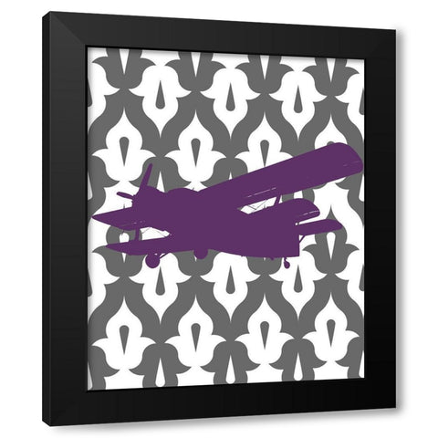 Flight Patterns II Black Modern Wood Framed Art Print by Marcon, Michael