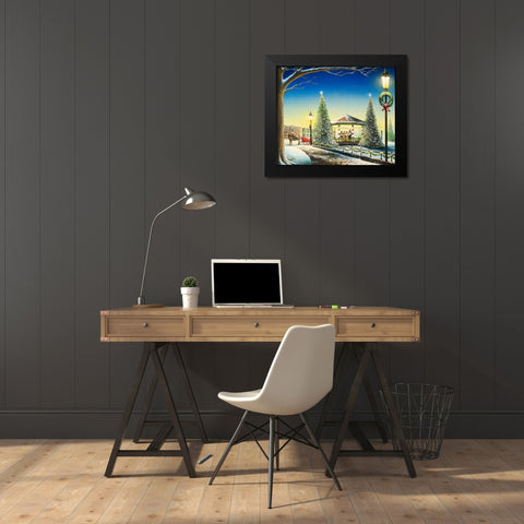 Tis the Season Black Modern Wood Framed Art Print by Nawrocke, Bruce