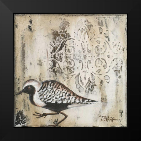 Couture Sandy Shore I Black Modern Wood Framed Art Print by Hakimipour, Tiffany