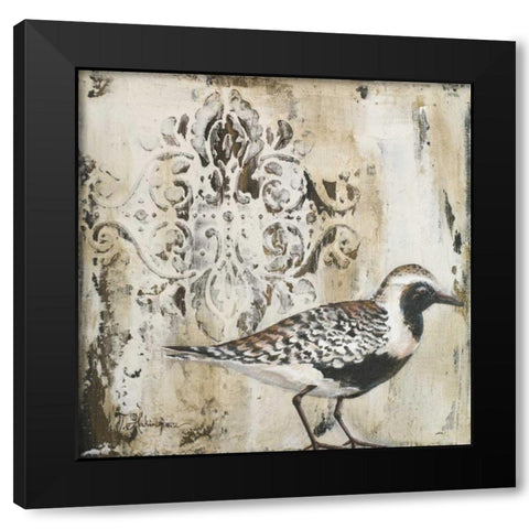 Couture Sandy Shore II Black Modern Wood Framed Art Print by Hakimipour, Tiffany