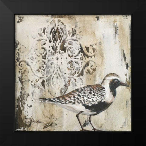 Couture Sandy Shore II Black Modern Wood Framed Art Print by Hakimipour, Tiffany