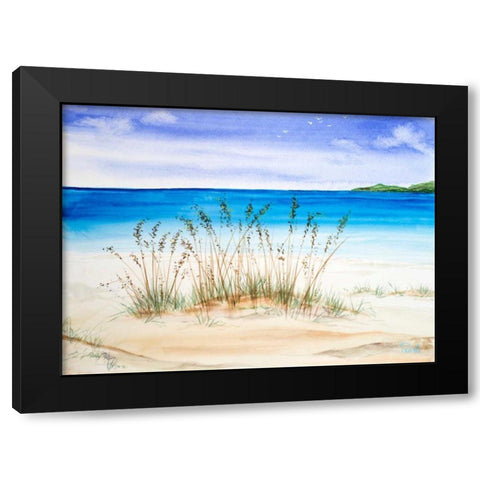 July I Black Modern Wood Framed Art Print by Urban Pearl Collection, Llc