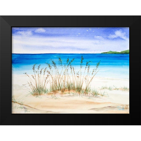 July I Black Modern Wood Framed Art Print by Urban Pearl Collection, Llc