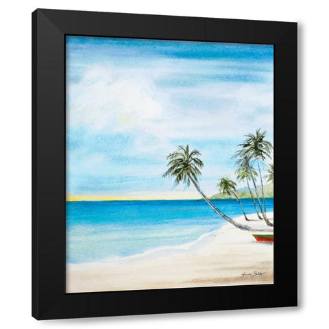 Way Out II Black Modern Wood Framed Art Print by Baliko, Linda