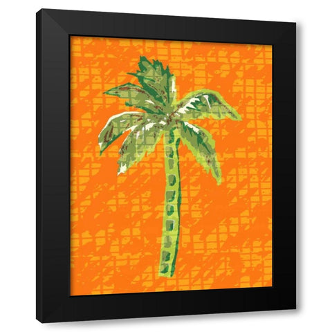 Cool Palm I Black Modern Wood Framed Art Print by Biscardi, Nicholas