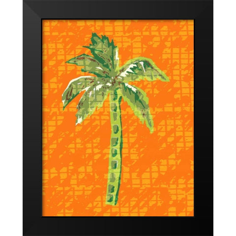 Cool Palm I Black Modern Wood Framed Art Print by Biscardi, Nicholas