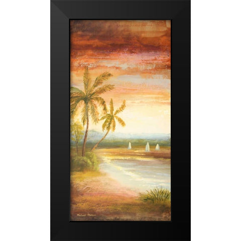 Return to the Sea Black Modern Wood Framed Art Print by Marcon, Michael