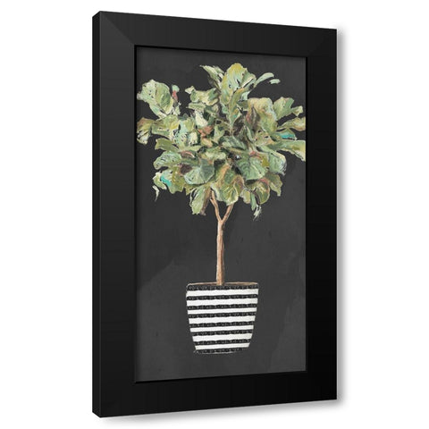 Essential Compliment on Black II Black Modern Wood Framed Art Print with Double Matting by Pinto, Patricia