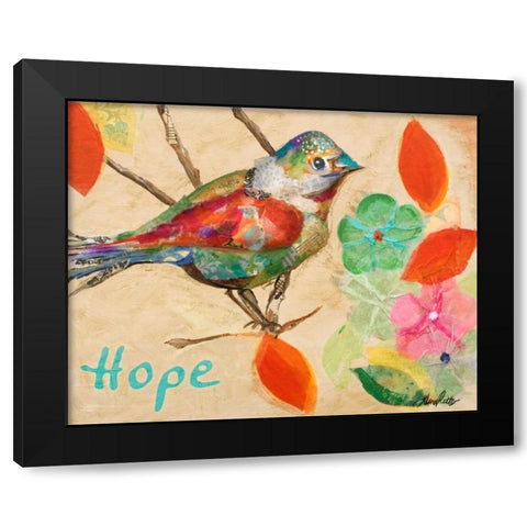 Band of Inspired Birds III Black Modern Wood Framed Art Print by Ritter, Gina
