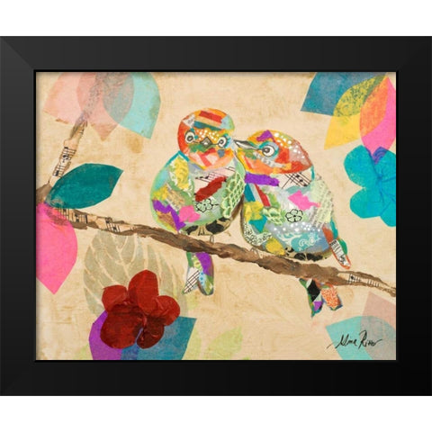Band of Birds I Black Modern Wood Framed Art Print by Ritter, Gina