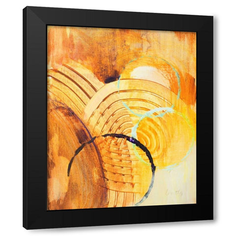 Above and Beyond II Black Modern Wood Framed Art Print with Double Matting by Loreth, Lanie