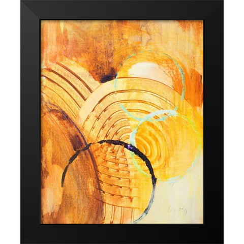 Above and Beyond II Black Modern Wood Framed Art Print by Loreth, Lanie